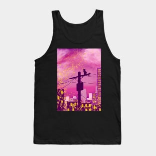 Pink Tints Fireflies Tank Top